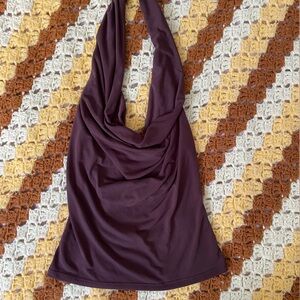 Urban outfitters brown cowl neck top